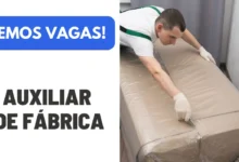 Vaga para Auxiliar de fábrica