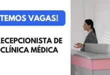 Vaga: Recepcionista clínica médica