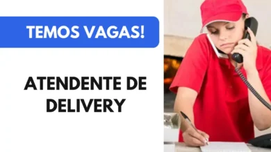 Vaga para Atendente de Delivery