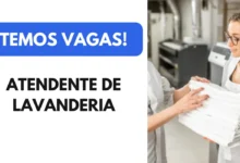 Vaga para Atendente de Lavanderia