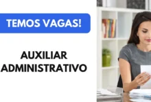 Vaga aberta para Auxiliar Administrativo