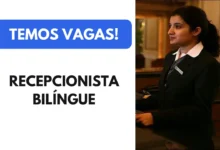 Vaga para Recepcionista Bilíngue