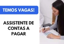 Vaga para Assistente de Contas a Pagar