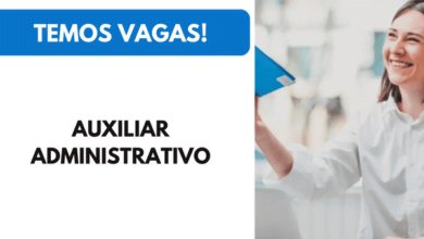 Vaga Auxiliar Administrativo