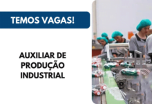 Vaga Auxiliar de produção industrial