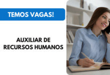 Vaga Auxiliar de Recursos Humanos