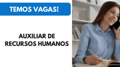 Vaga Auxiliar de Recursos Humanos