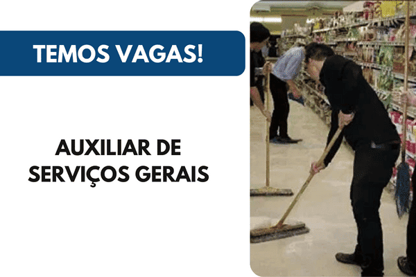 Vaga Auxiliar de Serviços Gerais