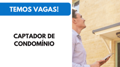 Vaga para Captador de condomínio