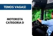 Vaga Motorista Categoria D