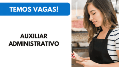 Vaga para Auxiliar Administrativo