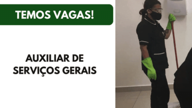 Vaga Auxiliar de Serviços Gerais