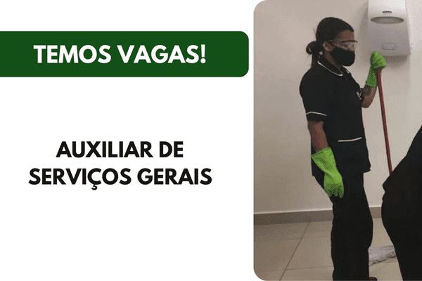 Vaga Auxiliar de Serviços Gerais