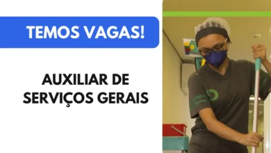 Vaga: Auxiliar de Serviços Gerais