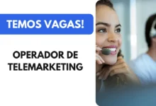 Vaga Operador de Telemarketing