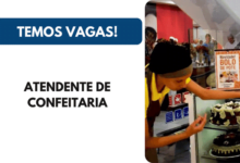 Vaga para Atendente de Confeitaria