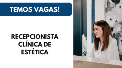 Recepcionista para Clínica de estética