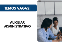 Vaga para Auxiliar Administrativo