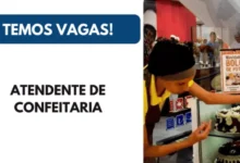 Vaga para Atendente de Confeitaria