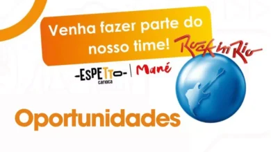 Oportunidades de emprego no evento Rock in Rio