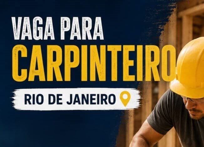 Vaga Carpinteiro RJ