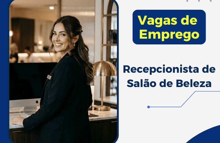 Recepcionista de Salão de Beleza - Centro - Rio de Janeiro 1 Vagas de emprego para Recepcionista de Salão de Beleza