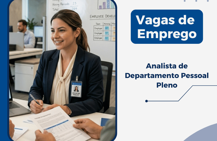 Analista de Departamento Pessoal Pleno - Copacabana/RJ 1 Vaga Analista de Departamento Pessoal Pleno