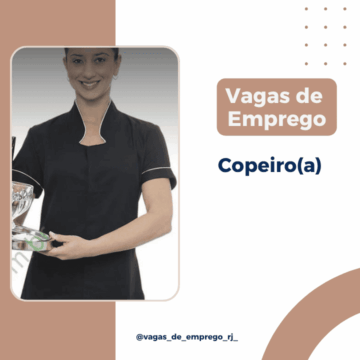 Copeiro(a) - Centro do Rio de Janeiro 2 Vagas Rio de Janeiro