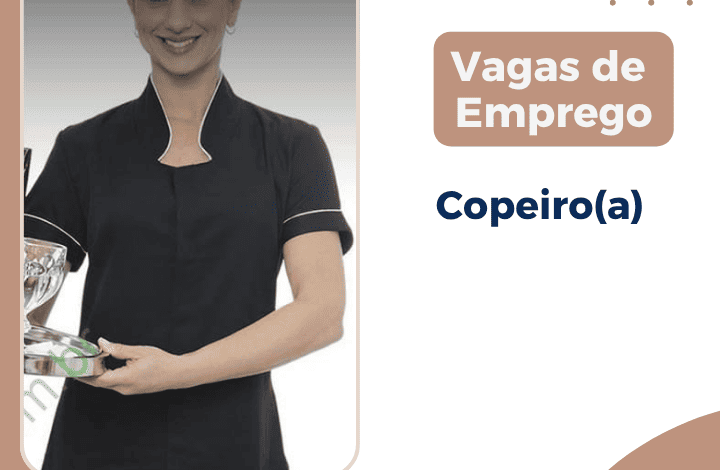 Copeiro(a) - Centro do Rio de Janeiro 1 Vagas de emprego aberta para Copeiro(a)