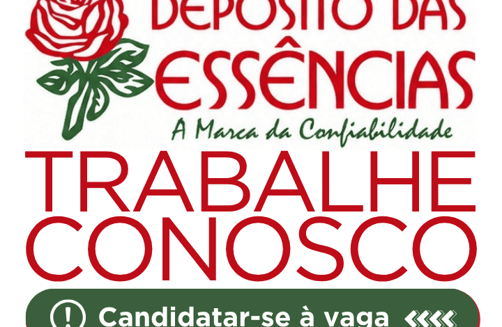 Vendedor(a) - Depósito das Essências - Centro do Rio de Janeiro 1 Depósito das Essências trabalhe conosco
