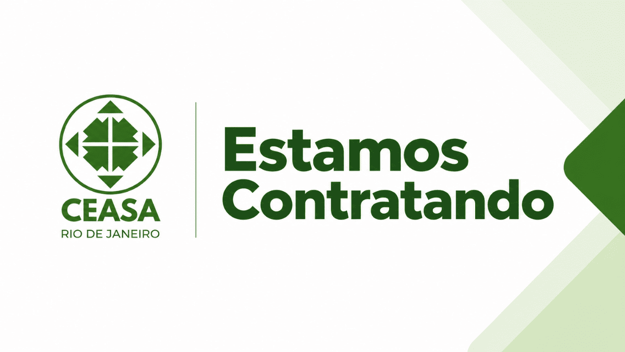 Ceasa RJ promove seleção presencial para 1.173 oportunidades em diversas áreas 1 Banner da Ceasa RJ com a frase Estamos Contratando