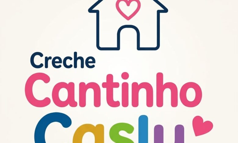 Jovem Aprendiz - Creche Cantinho Caslu - Rio de Janeiro - RJ 1 Logotipo da Creche Cantinho Caslu com o ícone de uma casinha com coração e o nome em letras coloridas.