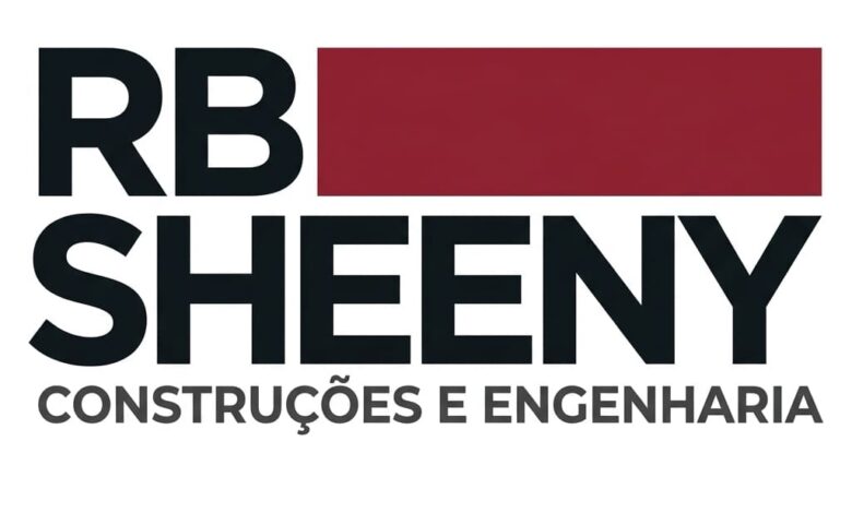 Estagiário(a) de Compras - RB Sheeny Construções - Rio de Janeiro, RJ 1 Logotipo da RB Sheeny Construções e Engenharia em letras pretas com um retângulo vermelho ao lado da sigla RB, sobre fundo branco, anunciando vaga de emprego aberta.