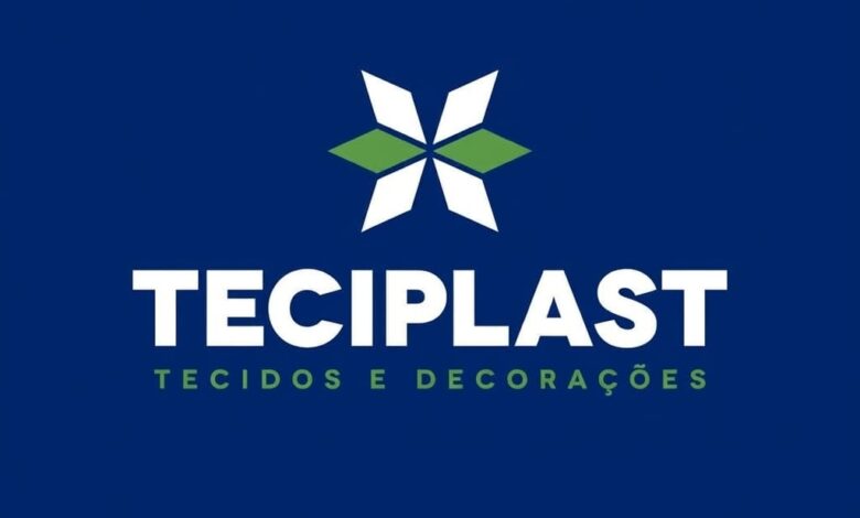 Atendente - Teciplast - Paracambi, RJ 1 Logotipo da Teciplast Tecidos e Decorações com um símbolo de estrela em branco e verde sobre fundo azul-escuro, anunciando vaga de emprego aberta.